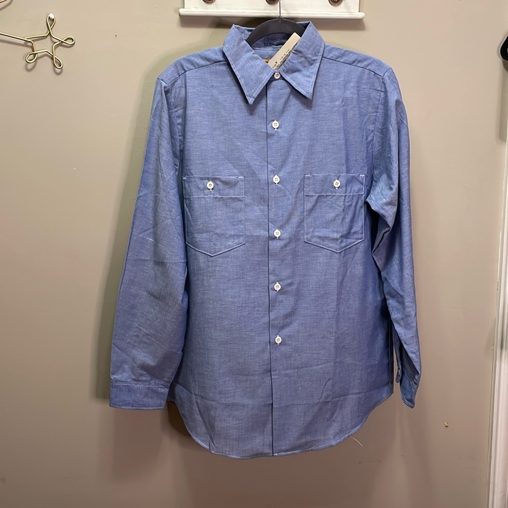 NWT BIG YANK chambray Shirt M